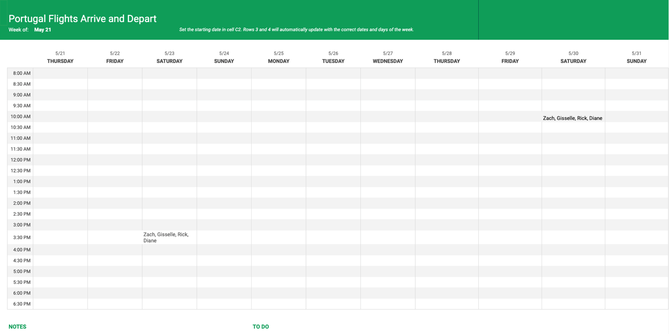 Google Sheet Screenshot